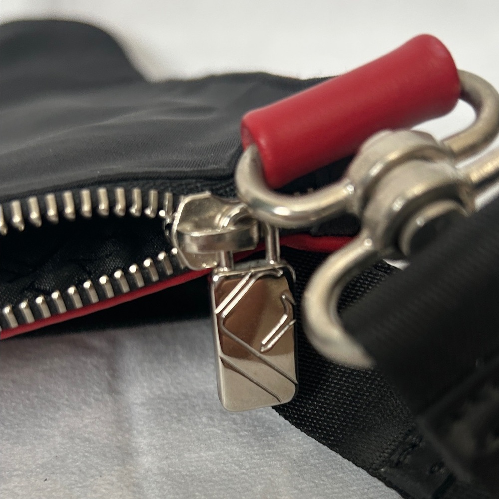 Furla Modern Red Leather Metal Grommets Adjustable Straps Shoulder Bag Purse 🌺🌺 - Picture 5 of 7